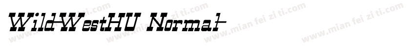 Wild-WestHU Normal字体转换